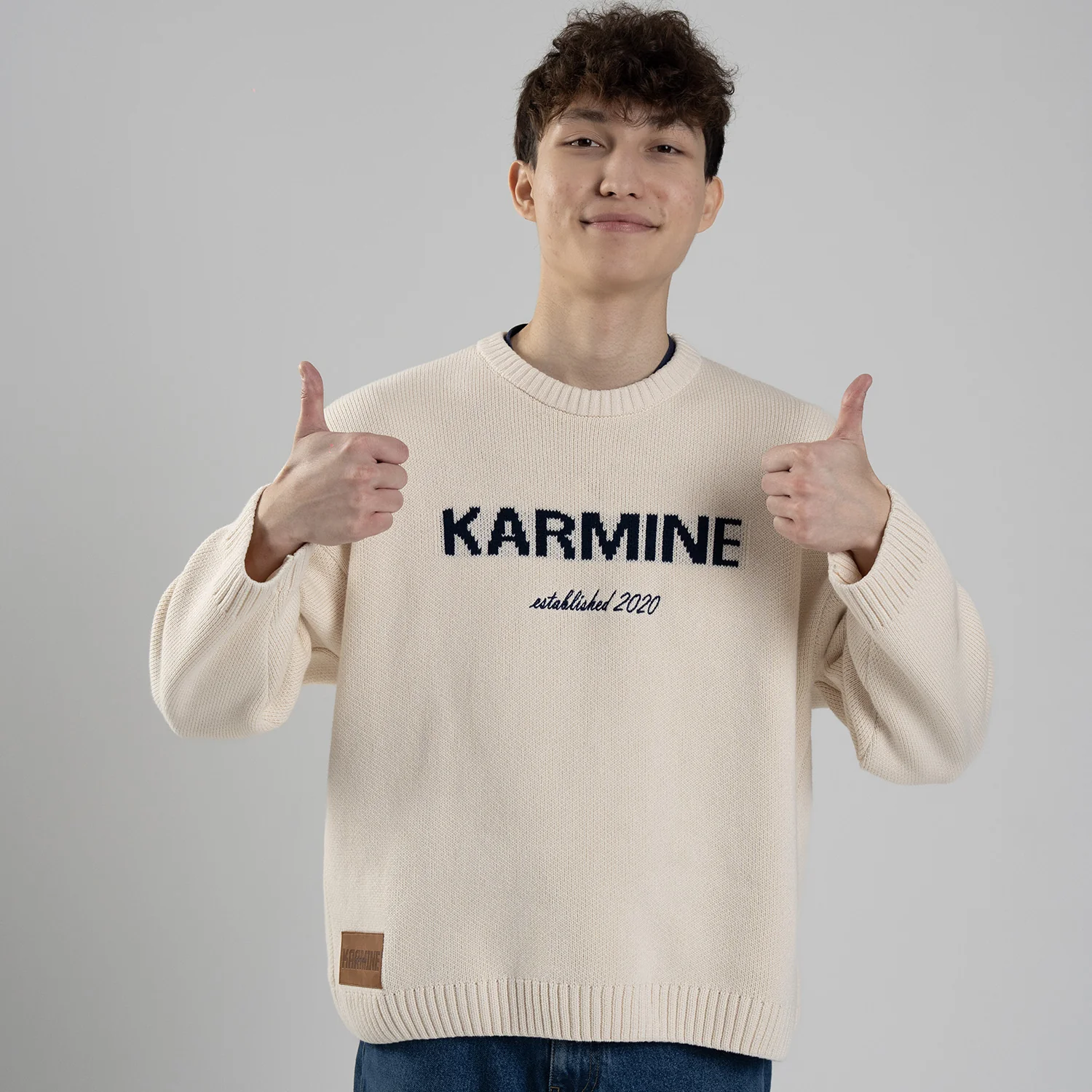 Crewneck Knit Beige - Image 4