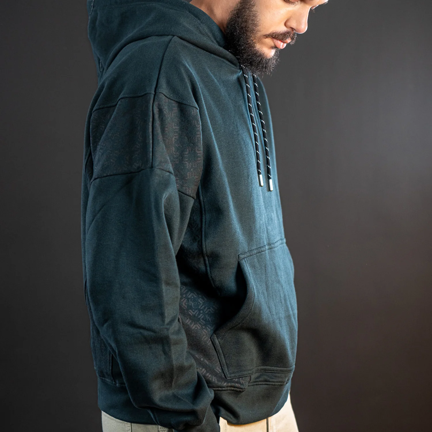 Hoodie Monogram Noir - Image 4