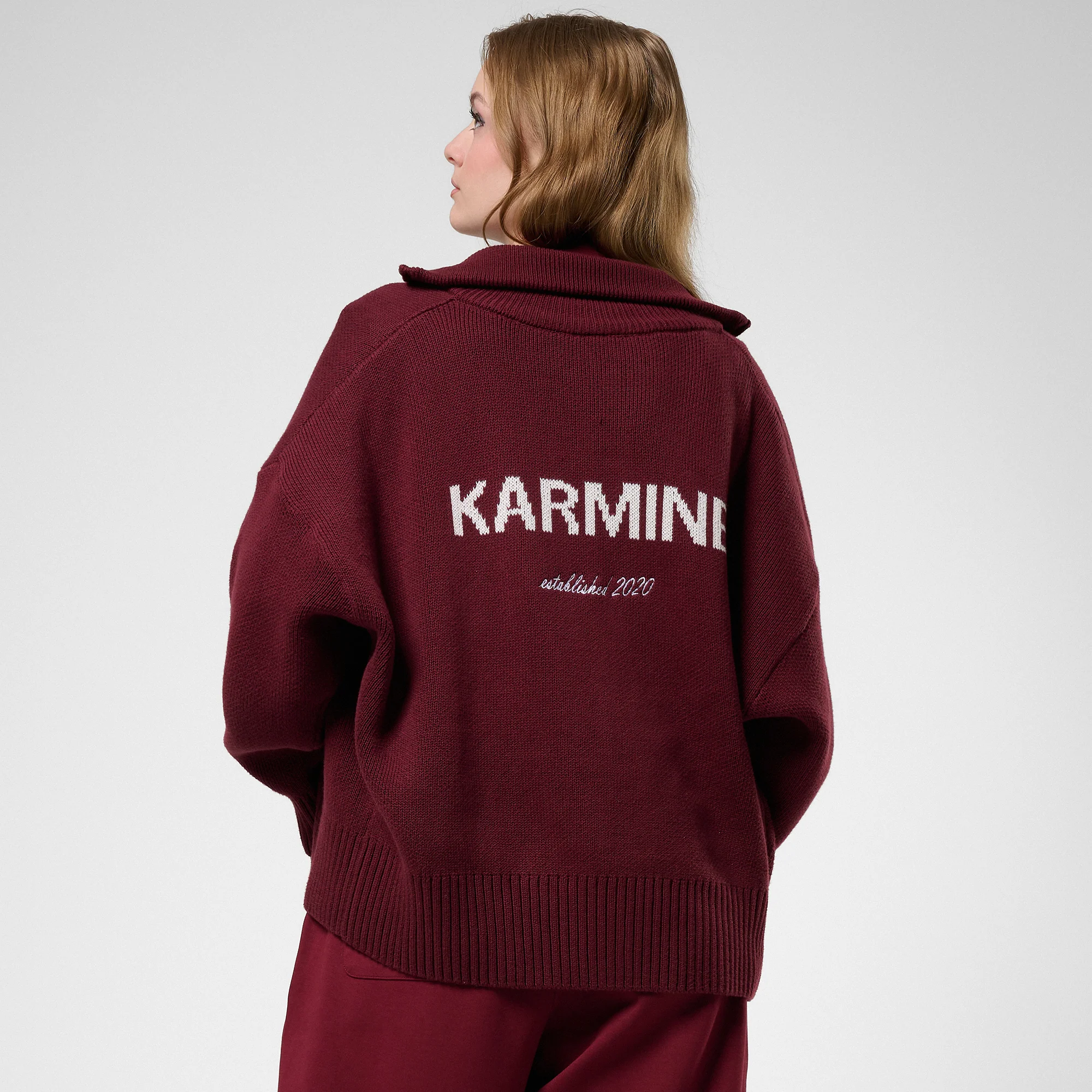 FW25 - Le Zip Knit Bordeaux - Image 4